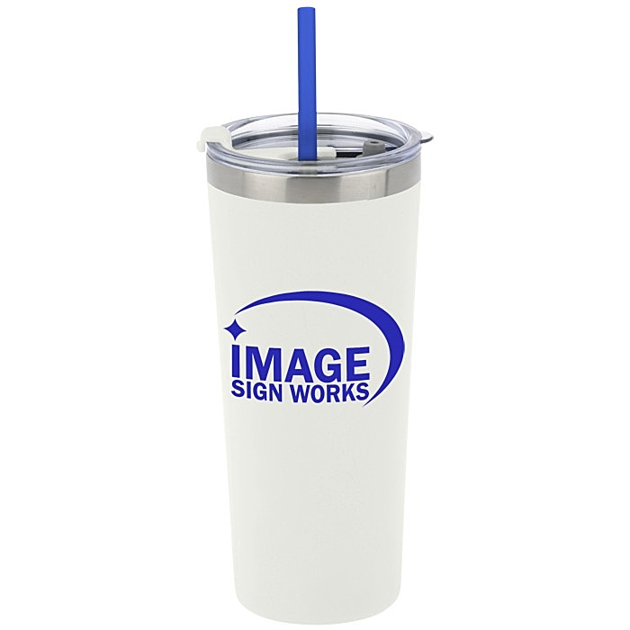 Custom Colma Vacuum Tumbler with Straw - 22 oz