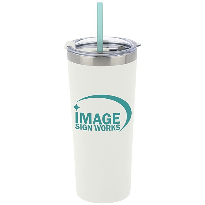 Custom Colma Vacuum Tumbler with Straw - 22 oz