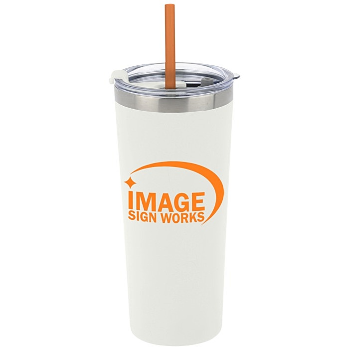 Custom Colma Vacuum Tumbler with Straw - 22 oz