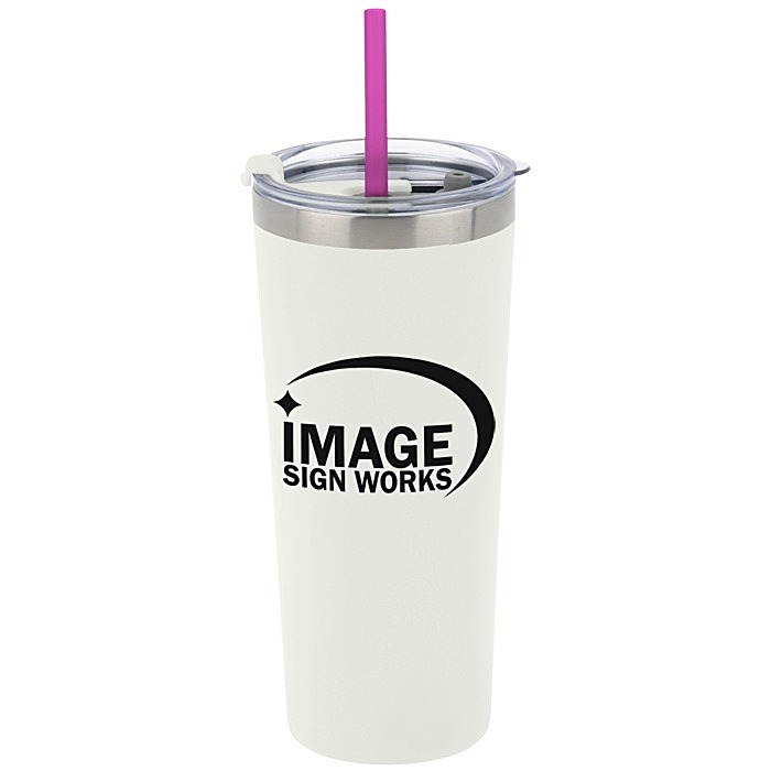 Custom Colma Vacuum Tumbler with Straw - 22 oz
