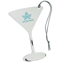 Custom Jolly Wine Glass Ornament