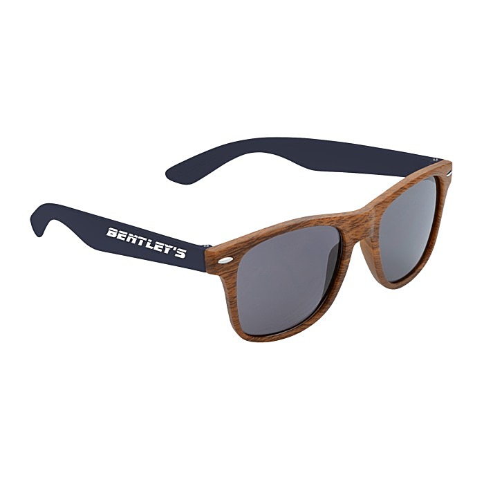 Custom Wood Grain Beach Sunglasses - Front