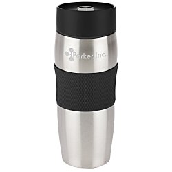 Custom Checker Vacuum Tumbler - 16 oz. - Laser Engraved