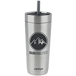 Custom Contigo Luxe Vacuum Tumbler with Straw - 18 oz