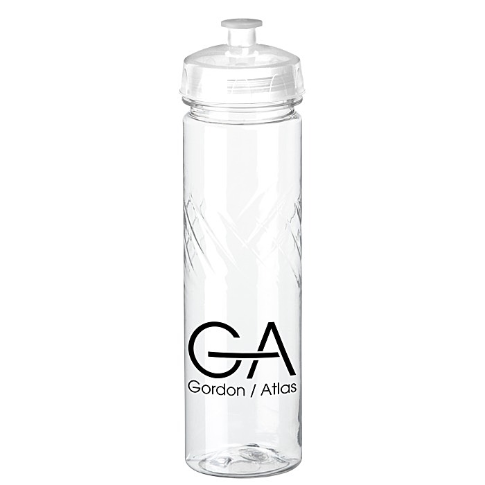 Custom Refresh Edge Water Bottle - 24 oz - Clear