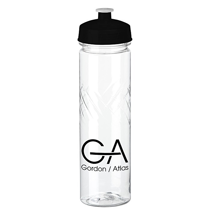 Custom Refresh Edge Water Bottle - 24 oz - Clear