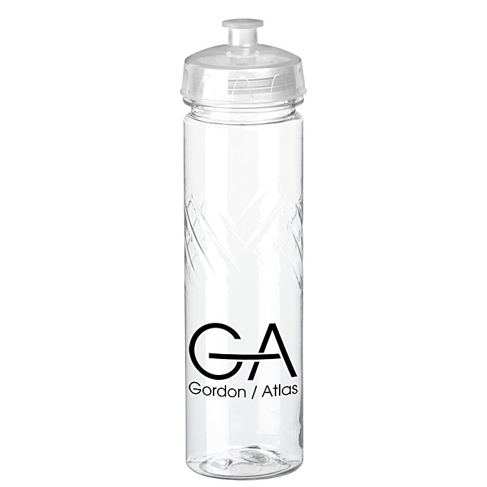 Custom Refresh Edge Water Bottle - 24 oz - Clear