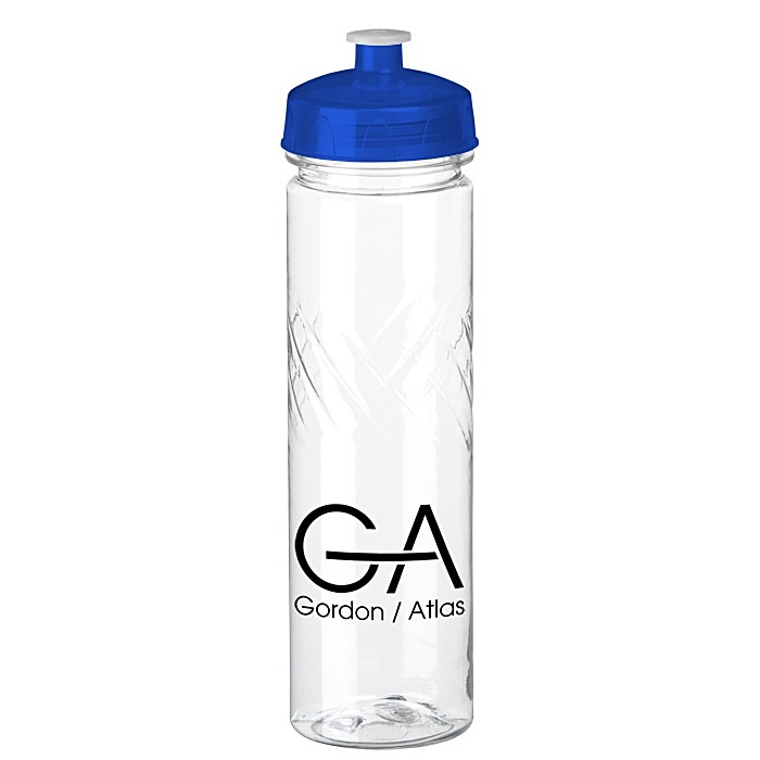 Custom Refresh Edge Water Bottle - 24 oz - Clear