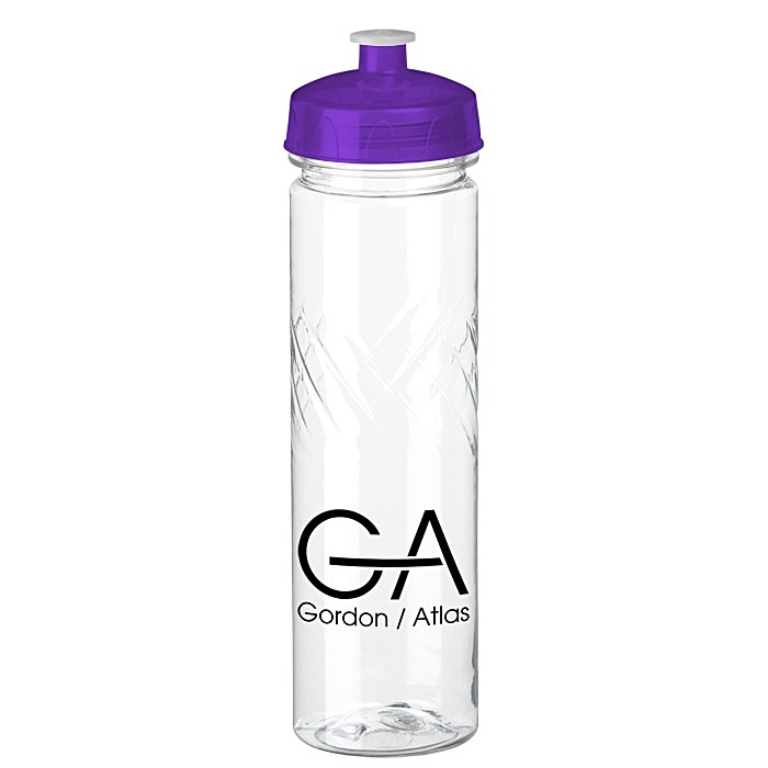 Custom Refresh Edge Water Bottle - 24 oz - Clear