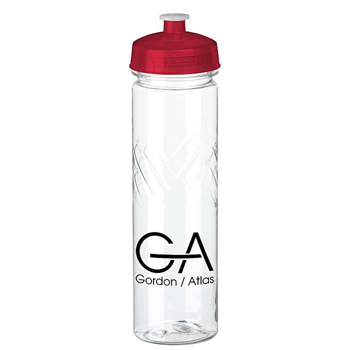 Custom Refresh Edge Water Bottle - 24 oz - Clear
