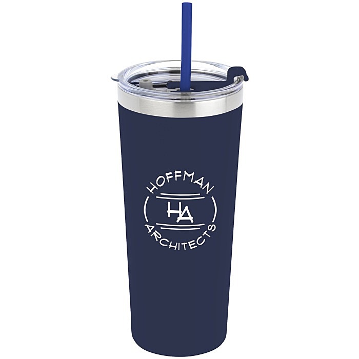 Custom Colma Vacuum Tumbler with Straw - 22 oz - Colours