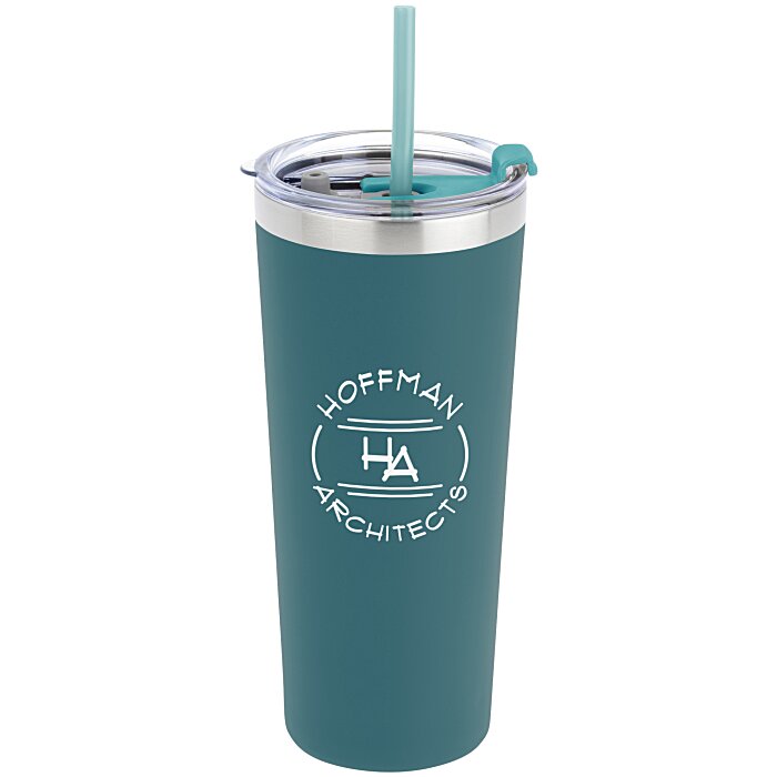Custom Colma Vacuum Tumbler with Straw - 22 oz - Colours