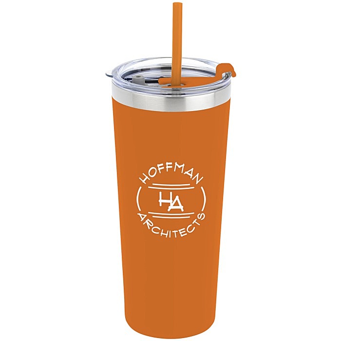 Custom Colma Vacuum Tumbler with Straw - 22 oz - Colours