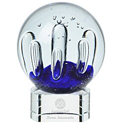 Custom Serendipity Art Glass Award - Clear Base