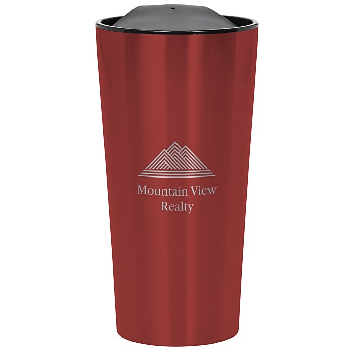 Custom Customized Fashion Metallic Travel Mug - 16 oz - Laser Engraved