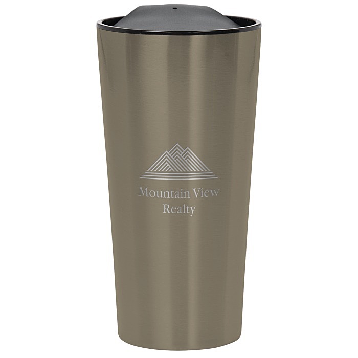 Custom Customized Fashion Metallic Travel Mug - 16 oz - Laser Engraved