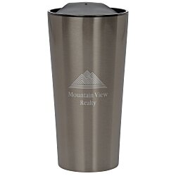 Custom Customized Fashion Metallic Travel Mug - 16 oz - Laser Engraved