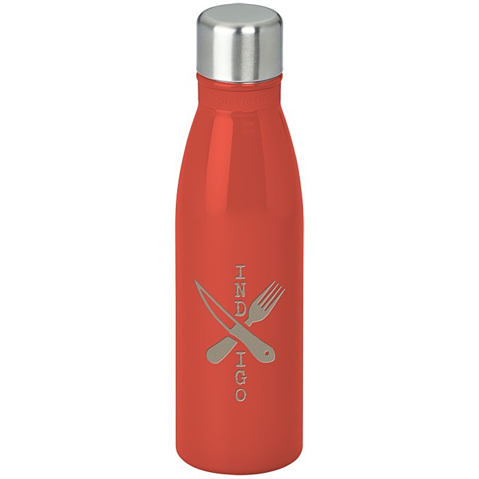 Custom Refresh Mayon Vacuum Bottle - 18 oz - Laser Engraved