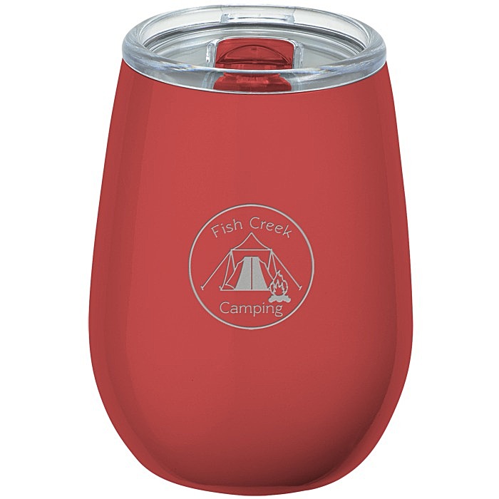 Custom Refresh Vacuum Wine Tumbler - 10 oz - Laser Engraved