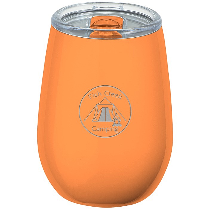 Custom Refresh Vacuum Wine Tumbler - 10 oz - Laser Engraved