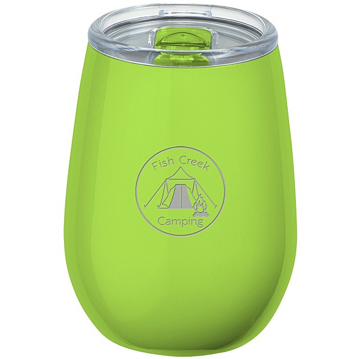 Custom Refresh Vacuum Wine Tumbler - 10 oz - Laser Engraved