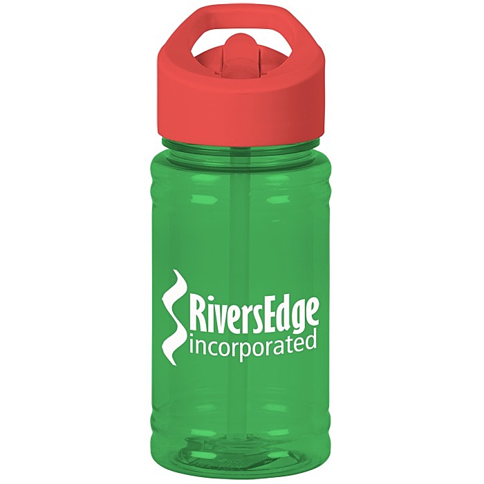 Custom Breaker Bottle with Flip Straw Lid - 16 oz