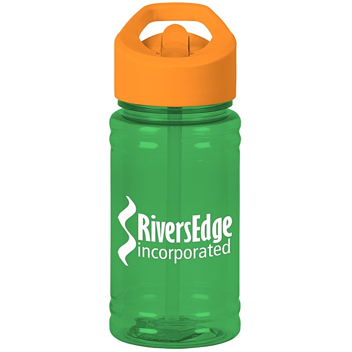 Custom Breaker Bottle with Flip Straw Lid - 16 oz