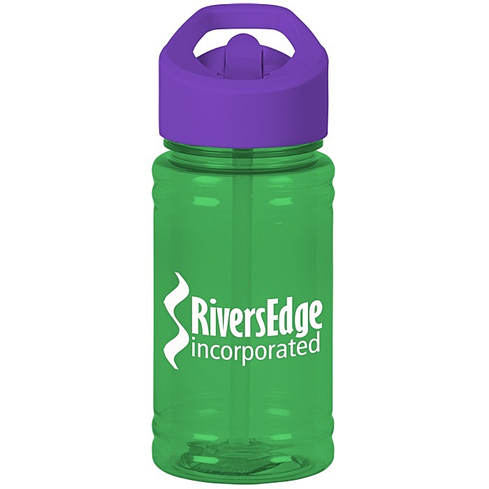 Custom Breaker Bottle with Flip Straw Lid - 16 oz