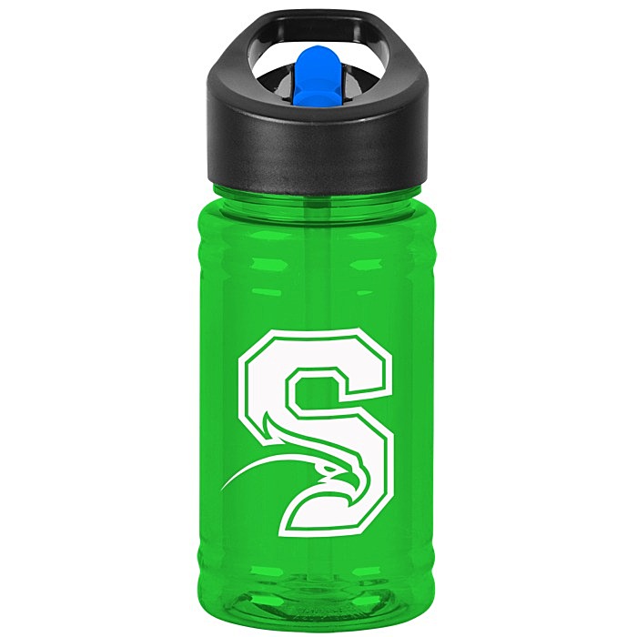 Custom Breaker Bottle with Two-Tone Flip Straw Lid - 16 oz