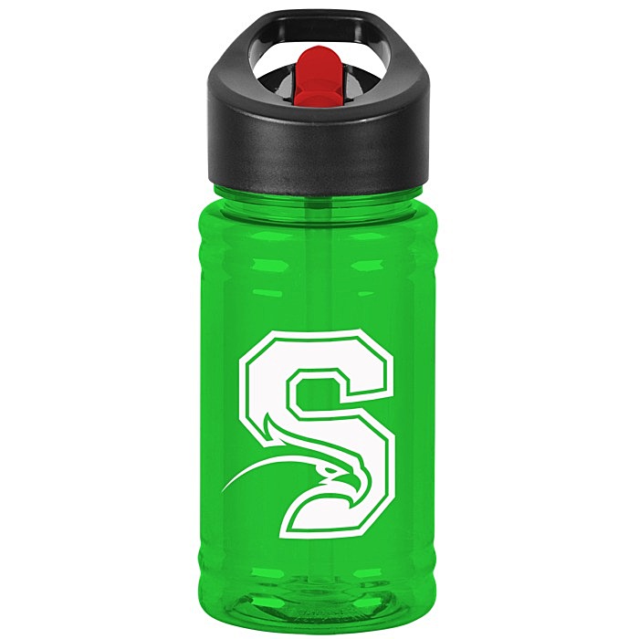 Custom Breaker Bottle with Two-Tone Flip Straw Lid - 16 oz