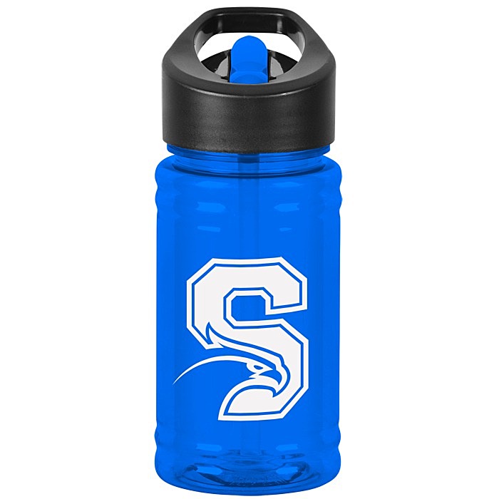 Custom Breaker Bottle with Two-Tone Flip Straw Lid - 16 oz