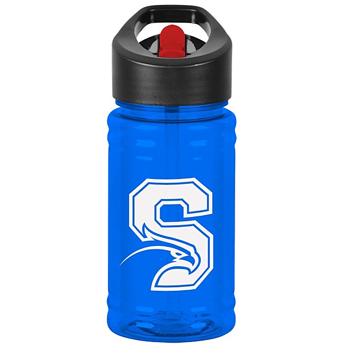 Custom Breaker Bottle with Two-Tone Flip Straw Lid - 16 oz