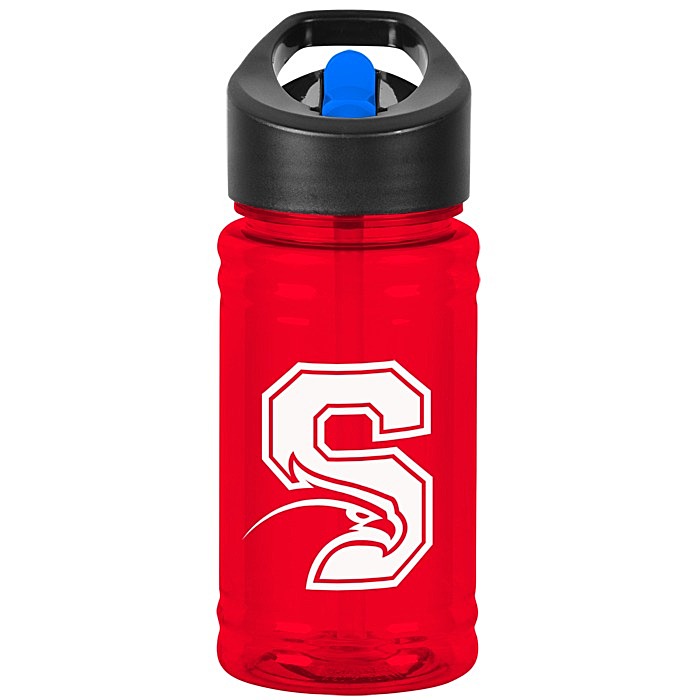 Custom Breaker Bottle with Two-Tone Flip Straw Lid - 16 oz