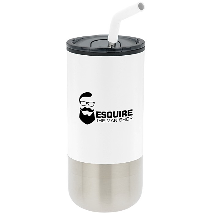 Custom Lagom Tumbler with Stainless Straw - 16 oz