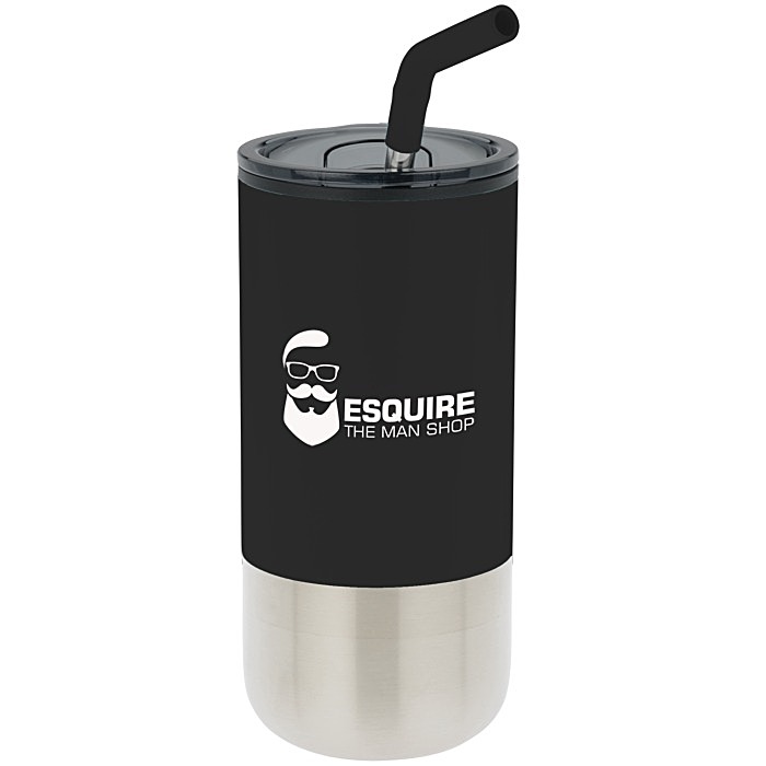 Custom Lagom Tumbler with Stainless Straw - 16 oz