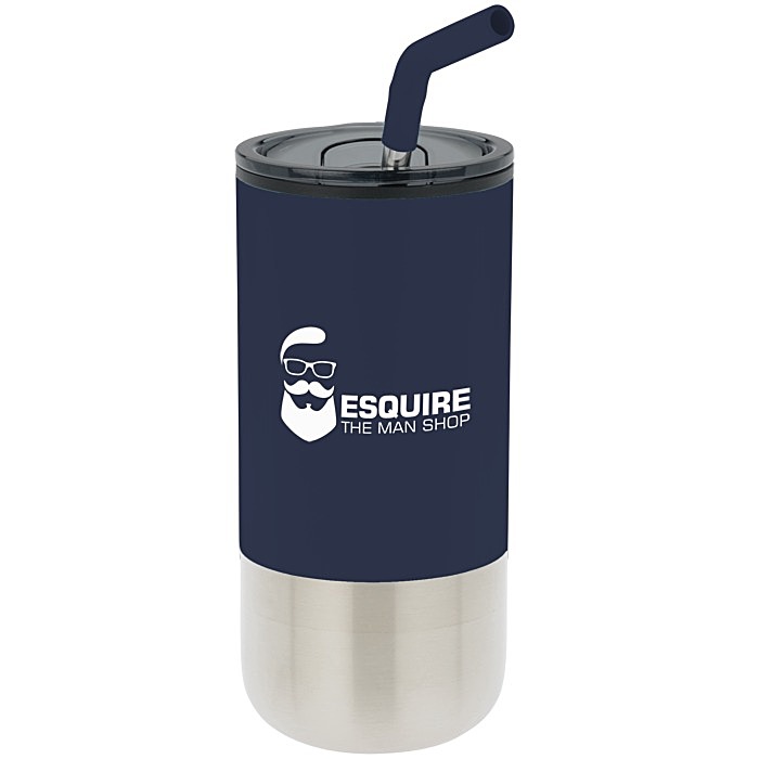 Custom Lagom Tumbler with Stainless Straw - 16 oz