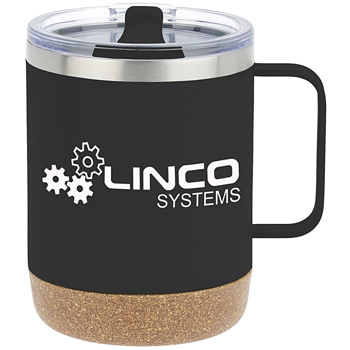 Custom Explorer Vacuum Camp Mug with Cork Bottom - 12 oz