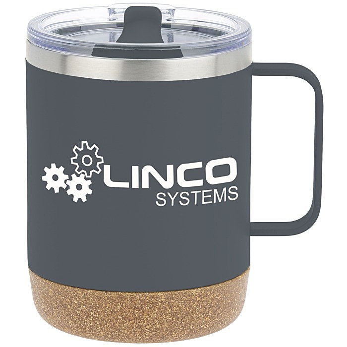 Custom Explorer Vacuum Camp Mug with Cork Bottom - 12 oz