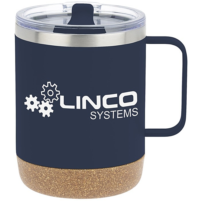 Custom Explorer Vacuum Camp Mug with Cork Bottom - 12 oz