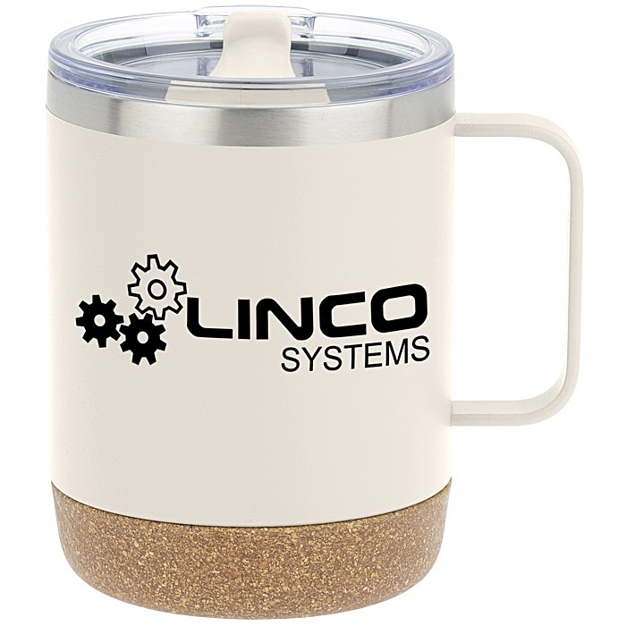 Custom Explorer Vacuum Camp Mug with Cork Bottom - 12 oz