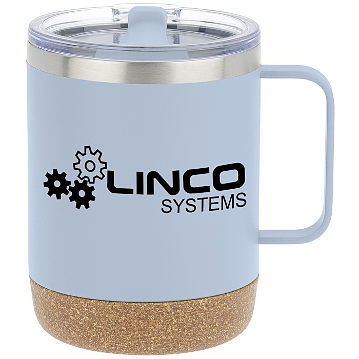 Custom Explorer Vacuum Camp Mug with Cork Bottom - 12 oz