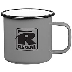 Custom Enamel Metal Camper Mug - 16 oz