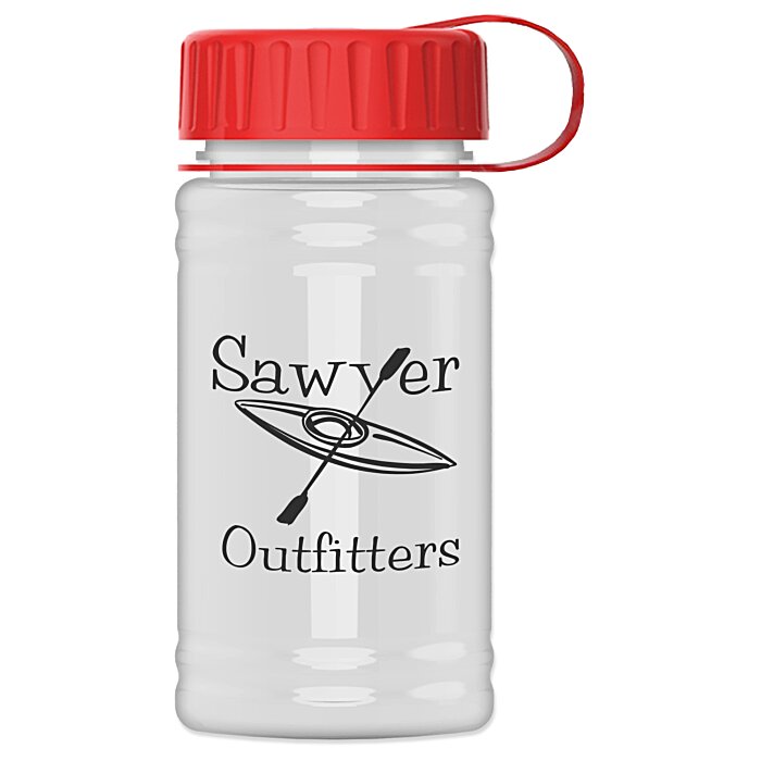 Custom Breaker Bottle with Tethered Lid - 16 oz