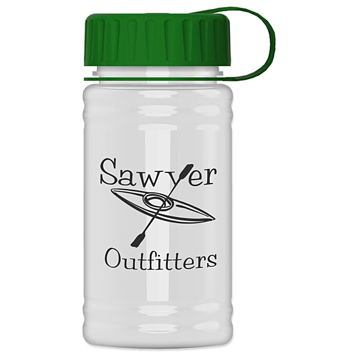 Custom Breaker Bottle with Tethered Lid - 16 oz