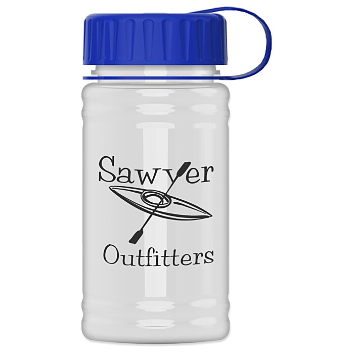 Custom Breaker Bottle with Tethered Lid - 16 oz