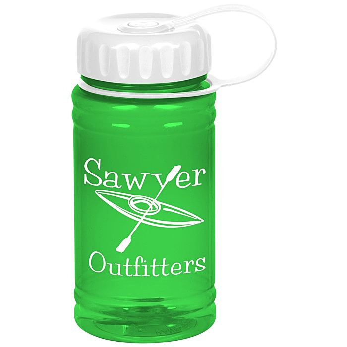 Custom Breaker Bottle with Tethered Lid - 16 oz