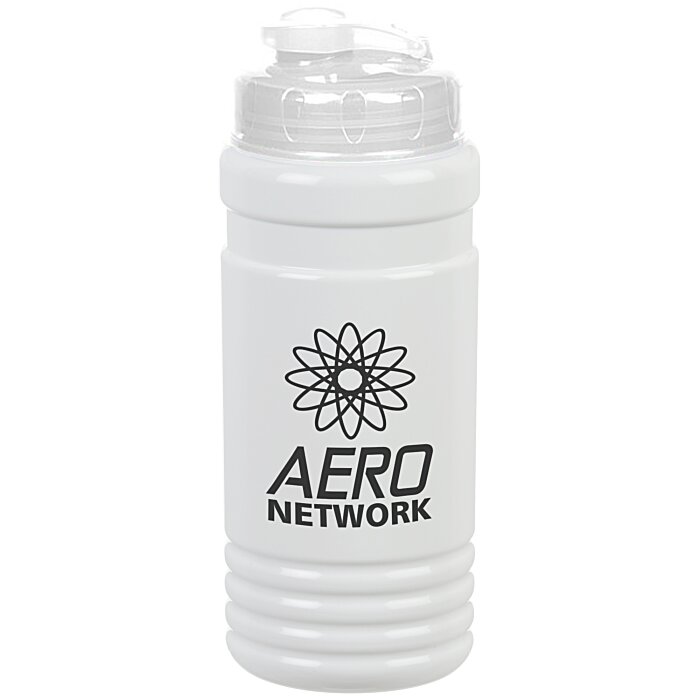 Custom Big Grip Bottle with Flip Drink Lid - 20 oz