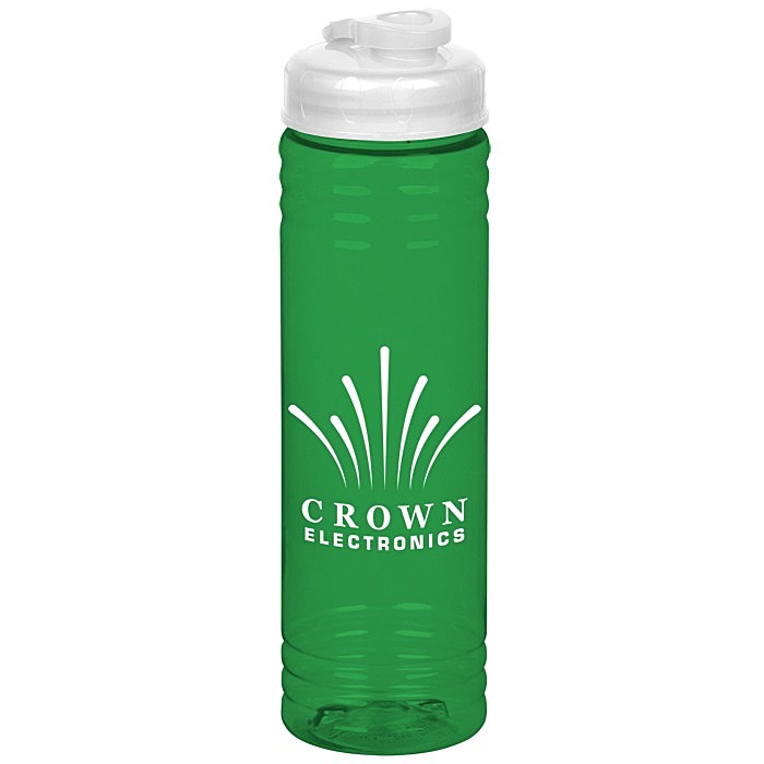 Custom Halcyon Water Bottle with Flip Drink Lid - 24 oz