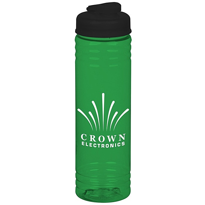 Custom Halcyon Water Bottle with Flip Drink Lid - 24 oz