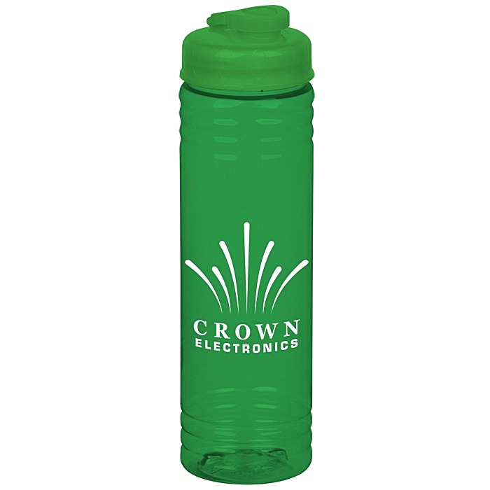 Custom Halcyon Water Bottle with Flip Drink Lid - 24 oz